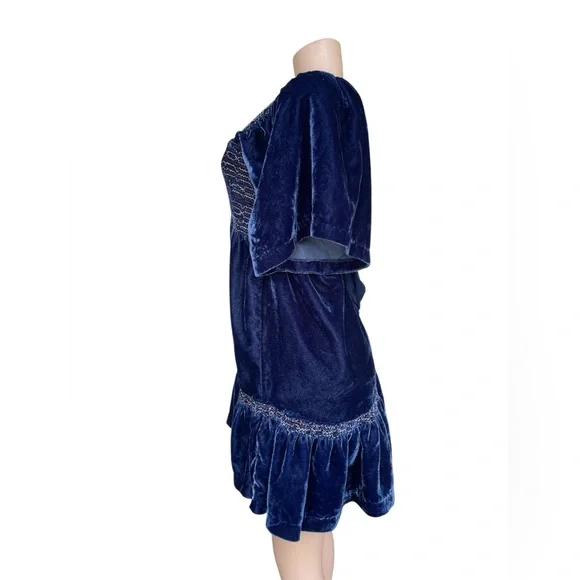 sachin and babi light blue dress Sorceress Navy Blue Velvet Maxi Dress